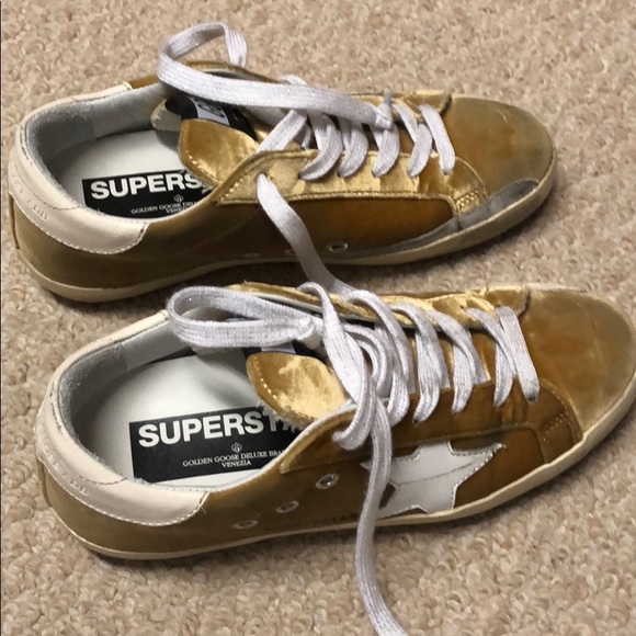 golden goose velvet sneakers